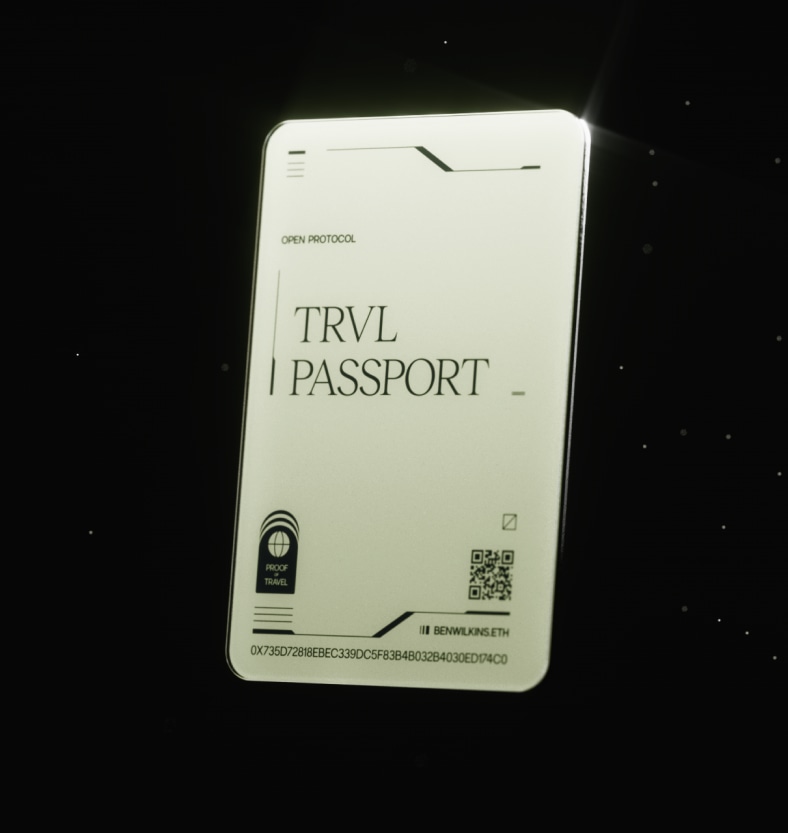 TRVL PASSPORT app shiny gold